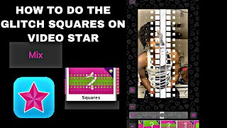 HOW TO DO THE GLITCH SQUARES ON VIDEO STAR Paid [upl. by Krusche]