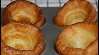 FOOD Making Authentic Yorkshire Puddings  StepbyStep [upl. by Angelika]