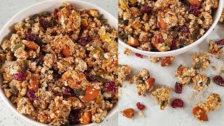 Healthy Homemade Granola Recipe Sugar Free [upl. by Ennoved285]