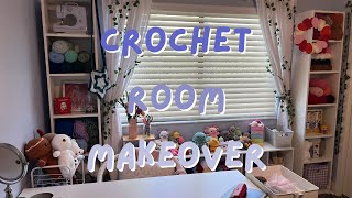 Crochet Room Makeover  Crochet Room Tour [upl. by Okier]