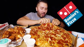 Dominos Pizza amp Wings MUKBANG [upl. by Eire722]