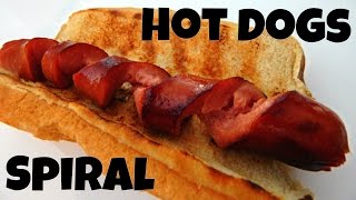 How To Make SPIRAL HOT DOGS [upl. by Atisor]