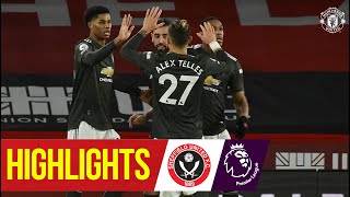 Highlights  Rashford amp Martial seal tenth straight PL away win  Sheff Utd 23 Manchester United [upl. by Nhguav]