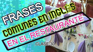 DIALOGOS EN INGLES EL RESTAURANTE [upl. by Aneerehs]