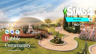 Bubble Community For Rent EP  No CC  The Sims 4 Speed Building Indonesia [upl. by Kristofor]