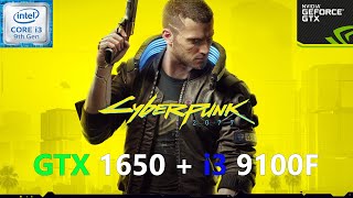 Cyberpunk 2077 GTX 1650  i3 9100F All Settings Tested [upl. by Awahsoj759]