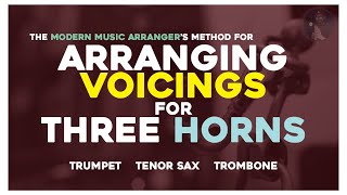 Horn Arranging 1 3piece Horn Section Triadic Voicings  AVOID VOICING MISTAKES [upl. by Arateehc425]