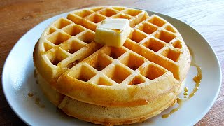 Crispy and Fluffy Waffles Recipe with Sweet Rice Flour [upl. by Nodnyl869]