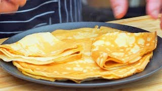 Naleśniki delikatne i chrupiące   Tasty Crepes Recipe Oddaszfartucha [upl. by Eliak]