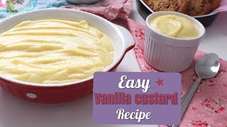 How to make simple Vanilla Custard  Recipe  Daniellas Home Cooking [upl. by Eissed722]