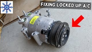 FIXING LOCKED UP AC COMPRESSOR [upl. by Norton]