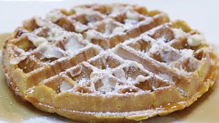 How to Make Pumpkin Waffles  Easy Homemade Pumpkin Waffle Recipe [upl. by Elicec3]