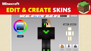 Minecraft Create amp Edit Existing amp Custom Minecraft Skins [upl. by Portwin269]