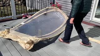 Alvantor Bubble Tent Temporary Sunroom Review [upl. by Adnarim346]