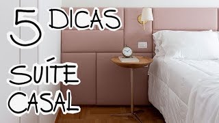 5 DICAS DECORAÇÃO PARA QUARTO CASAL [upl. by Nueoras]