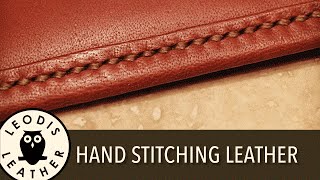 Hand Stitching Leather [upl. by Haggerty887]