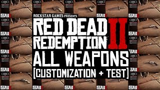 Red Dead Redemption 2  All Weapons Customization amp Showcase SecretHiddenRare Guns Rifles [upl. by Brittni356]