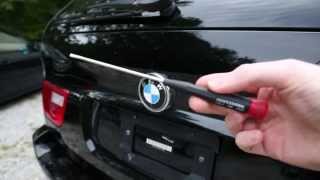 BMW X5 Rear Roundel Emblem Removal and Installation E53 [upl. by Redienhcs]