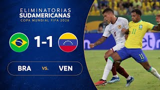 BRASIL vs VENEZUELA 11  RESUMEN  ELIMINATORIAS SUDAMERICANAS  FECHA 3 [upl. by Llerred466]