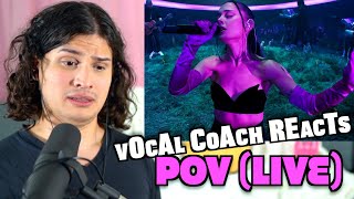 Vocal Coach Reacts to Ariana Grande  POV Live [upl. by Ytima]