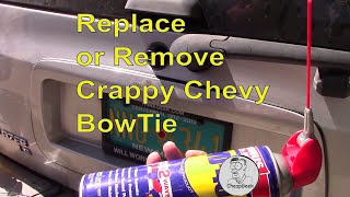 Remove or Replace your CRAPPY Chevy bowtie emblem [upl. by Nylevol]