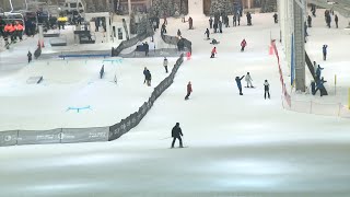 Longawaited indoor ski slope opens at American Dream [upl. by Abixah]