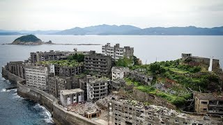 Exploring Worlds Largest Abandoned City In 4K  Hashima Island Gunkanjima Battleship Island [upl. by Lered609]