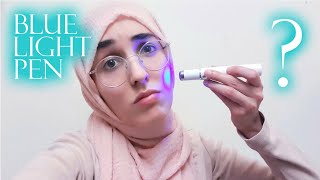 BLUE LIGHT PEN ACNE REVIEWS Blue Light Pen Does It Work Blue Light Pen Instructions [upl. by Goldenberg415]