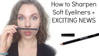 How to Sharpen Soft Eyeliners  EXCITING NEWS [upl. by Ahsatsana]