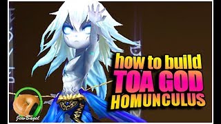 SUMMONERS WAR How to build a TOA God Homunculus [upl. by Ttevy935]