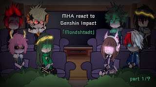 MHABNHA react to Genshin Impact  Mondstadt  1  by mika [upl. by Adnamal]