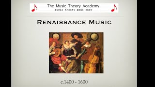 Renaissance Music  A Quick Guide [upl. by Ljoka940]