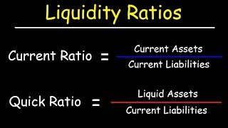 Liquidity Ratios  Current Ratio and Quick Ratio Acid Test Ratio [upl. by Mosley530]