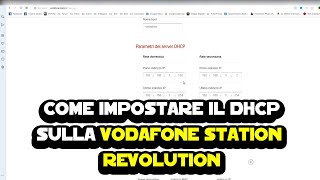 Come impostare il DHCP sulla Vodafone Station Revolution [upl. by Allak]