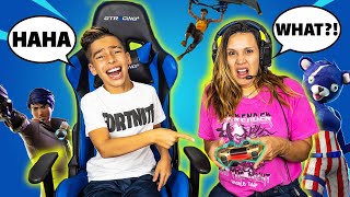 TEACHING My MOM How to Play FORTNITE BAD IDEA  Royalty Gaming [upl. by Yob155]