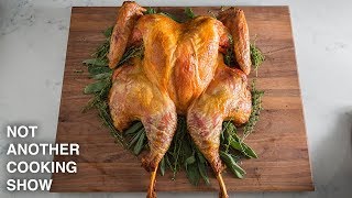 the easiest THANKSGIVING TURKEY in 90 MINUTES OR LESS [upl. by Nedyarb]