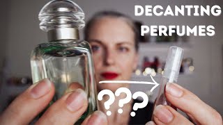 HOW TO DECANT PERFUME and remove rollerballs I TheTopNote perfumedecant [upl. by Eeresed]