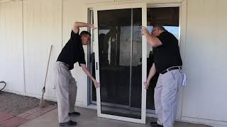 How To Install a Meshtec Heavy Duty Patio Screen Door [upl. by Rambert]