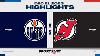 NHL Highlights  Oilers vs Devils  December 21 2023 [upl. by Lantz]