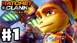 Ratchet amp Clank Rift Apart  Gameplay Walkthrough Part 1  Intro and Nefarious City PS5 [upl. by Enoid261]