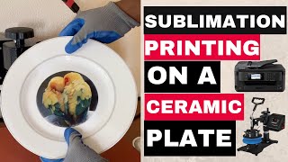 Sublimation Printing on a Ceramic Plate [upl. by Charis]