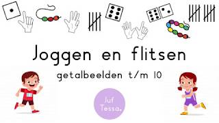 Joggen en flitsen • Getalbeelden tm 10 [upl. by Ahseyt]