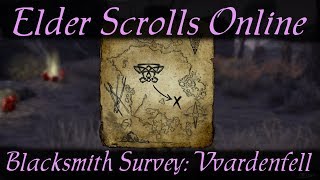 Blacksmith Survey Vvardenfell Elder Scrolls Online ESO [upl. by Rogozen87]