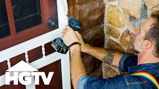 How to Install a Screen Door  HGTV [upl. by Accalia]