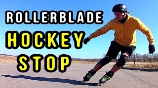 How I Learned the ICE HOCKEY STOP on Inline Skates [upl. by Notrub10]