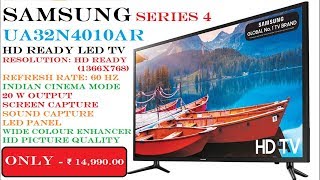 Samsung UA32N4010AR 32Inch Series 4 HD Ready LED TV Unboxing amp Review [upl. by Kisung]