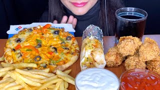 ASMRDOMINOS PIZZAKFC CHICKEN LEG PIECECHICKEN SHAWARMAFRIES l FOOD VIDEOS l EATING SHOW [upl. by Benn]