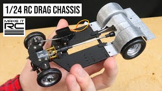 3D Printed 124 scale RC Drag Car Chassis Build Make It RC FFR SCD Assembly Tutorial [upl. by Ttenrag]