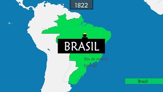 La Historia de Brasil  Resumen en mapas [upl. by Imotih151]