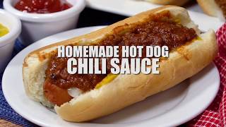 How to make Homemade Hot Dog Chili Sauce [upl. by Deeanne]